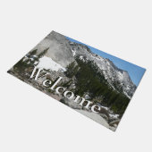 雪花崗岩ドームパノラマアットヨセミテ ドアマット (アングル)