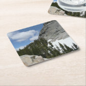 雪花崗岩ドームIIヨセミテ国立公園 スクエアペーパーコースター (アングル)