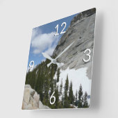 雪花崗岩ドームIIヨセミテ国立公園 スクエア壁時計 (傾斜)