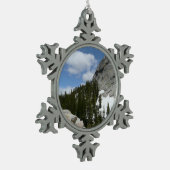 雪花崗岩ドームIIヨセミテ国立公園 スノーフレークピューターオーナメント (左)