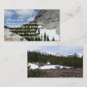 雪花崗岩ドームIIヨセミテ国立公園 名刺 (正面/裏面)