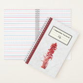 雪花組成パーソナライズされた物 ノートブック (内側)