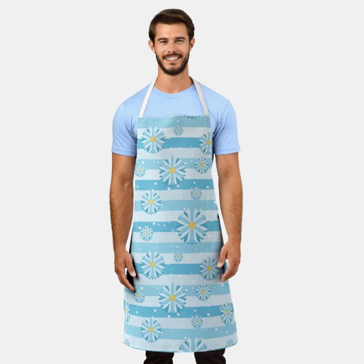 雪花 エプロン (着用した状態)