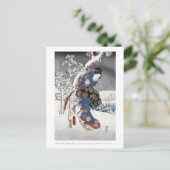 雪芸者はがき ポストカード (スタンド正面)