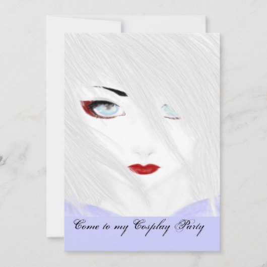 雪芸者 招待状 (正面)