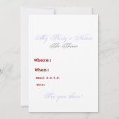 雪芸者 招待状 (裏面)