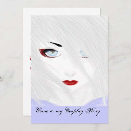 雪芸者 招待状 (正面/裏面)