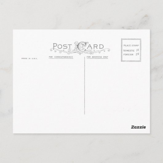 雪虎はがき ポストカード (裏面)