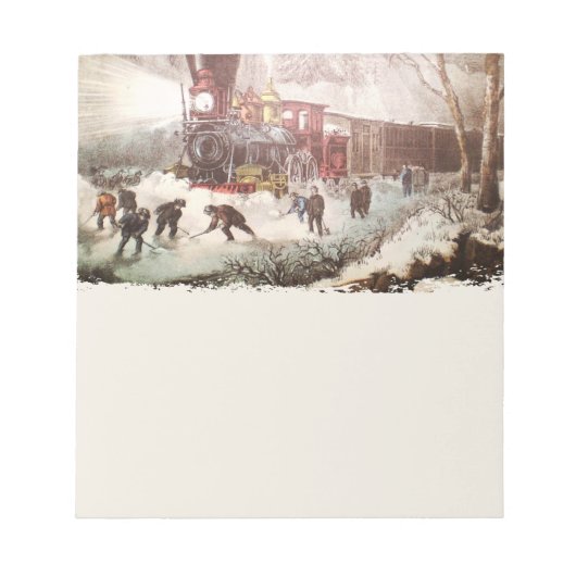 雪行列車メモ帳 ノートパッド (正面)