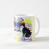 雪術の猫 コーヒーマグカップ (正面右)
