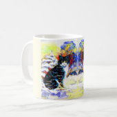 雪術の猫 コーヒーマグカップ (正面左)