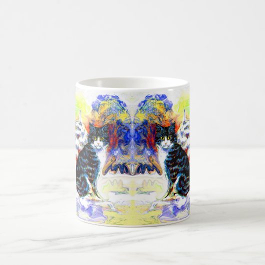 雪術の猫 コーヒーマグカップ (中央)