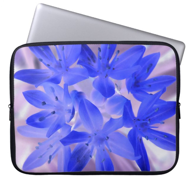 雪衝撃的なブルーノートパソコンのバッグ ラップトップスリーブ (正面)