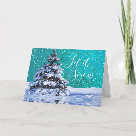 雪装飾用クッション冬エレガント雪 シーズンカード (正面)