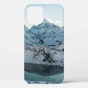 雪覆い山水体近く iPhone 12ケース