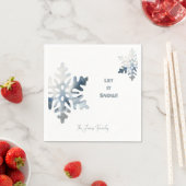 雪解けスノーフレークカスタムカクテル スタンダードカクテルナプキン (インサイチュ)