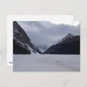 雪解け前のルイーズ湖 ポストカード (正面/裏面)