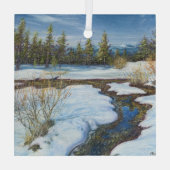 「雪解け」オーナメント ガラスオーナメント (裏面)