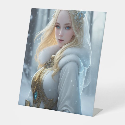 雪誇りを持った日 台座サイン (正面)