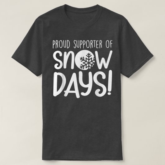 雪誇りを持った日 Tシャツ (デザイン正面)