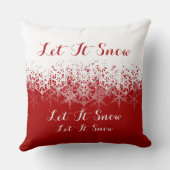 雪赤と白が積もってね。 クッション (裏面)