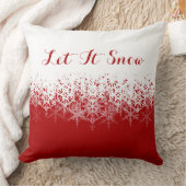 雪赤と白が積もってね。 クッション (ブランケット)