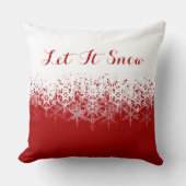 雪赤と白が積もってね。 クッション (正面)