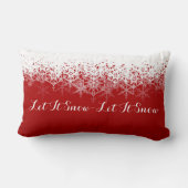 雪赤と白の結晶を降らせろ ランバークッション (裏面)