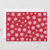 雪赤と白片とクリスマスオーナメント 招待状 (裏面)