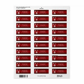 雪赤と白片の三つ ラベル (フルシート)