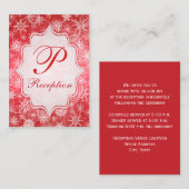 雪赤と白片エンクロージャカード エンクロージャーカード (正面/裏面)