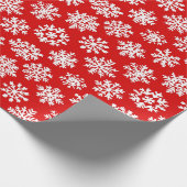 雪赤と白片クリスマス ラッピングペーパー (角)
