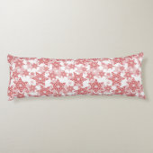 雪赤と白片シームレスパターン ボディピロー (裏面)