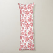 雪赤と白片シームレスパターン ボディピロー (裏面 (縦))