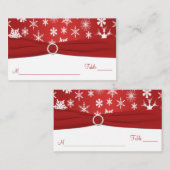 雪赤と白片プレイスカード プレイスカード (正面/裏面)