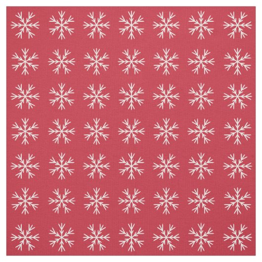 雪赤と白片模様布 ファブリック (見本)