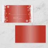 雪赤と白片結婚座席表 プレイスカード (正面/裏面)