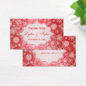 雪赤と白片結婚式の引き出物ラベル (デスク)