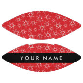 雪赤と白片、お名前、パーソナライズ アメリカンフットボール (パネル)