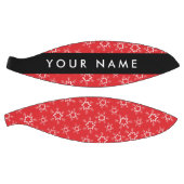 雪赤と白片、お名前、パーソナライズ バスケットボール (パネル)