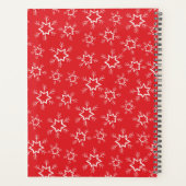 雪赤と白片、お名前、パーソナライズ プランナー手帳 (裏面)