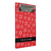 雪赤と白片、お名前、パーソナライズ ミニクリップボード (アングル)