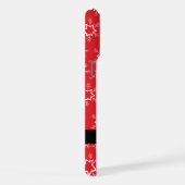 雪赤と白片、お名前、パーソナライズ iPhoneケース (右側面)