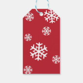 雪赤と白片 |ハッピーホリデー ギフトタグ (裏面)
