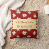 雪赤と白雪とクリスマスの名前 クッション (ブランケット)