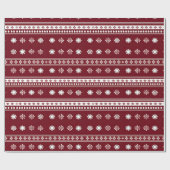 雪赤と白雪のクリモダンスマス ラッピングペーパー (フラット)