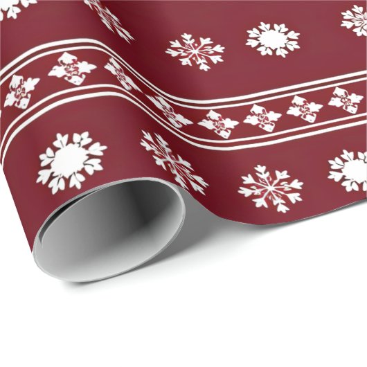 雪赤と白雪のクリモダンスマス ラッピングペーパー (ロールコーナー)