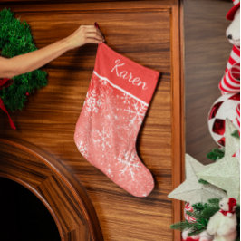 雪赤と白雪の名前 ラージクリスマスストッキング