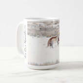 雪走のコーヒーマグで コーヒーマグカップ (正面左)