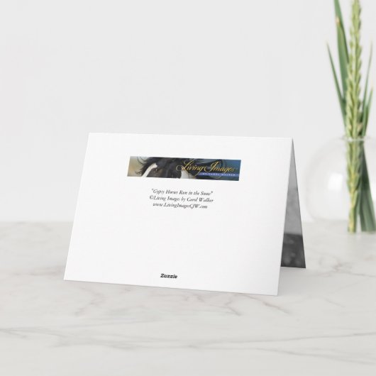 雪走馬の挨拶状 カード (裏面)